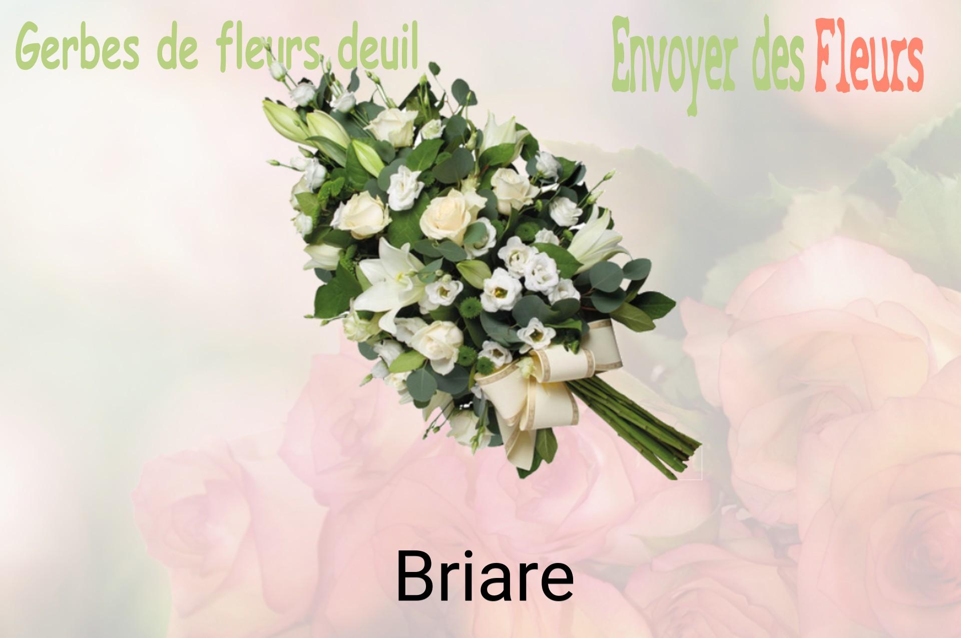 Gerbe de fleurs de deuil livrée à Briare